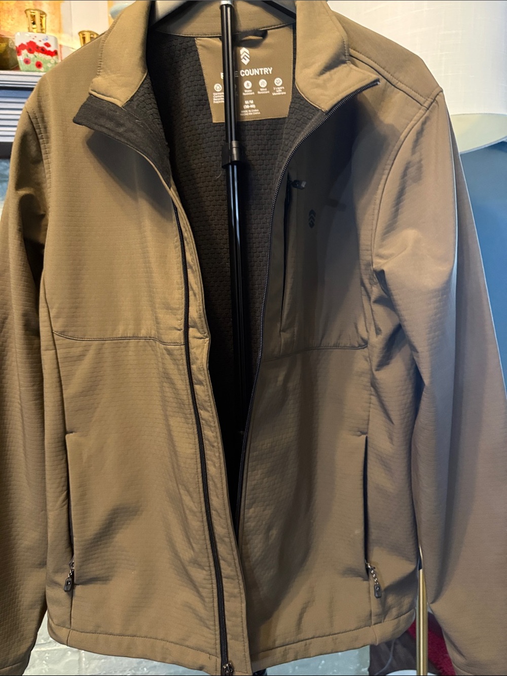 Free Country Olive Soft-Shell Full Zip Performance Jacket NWOT